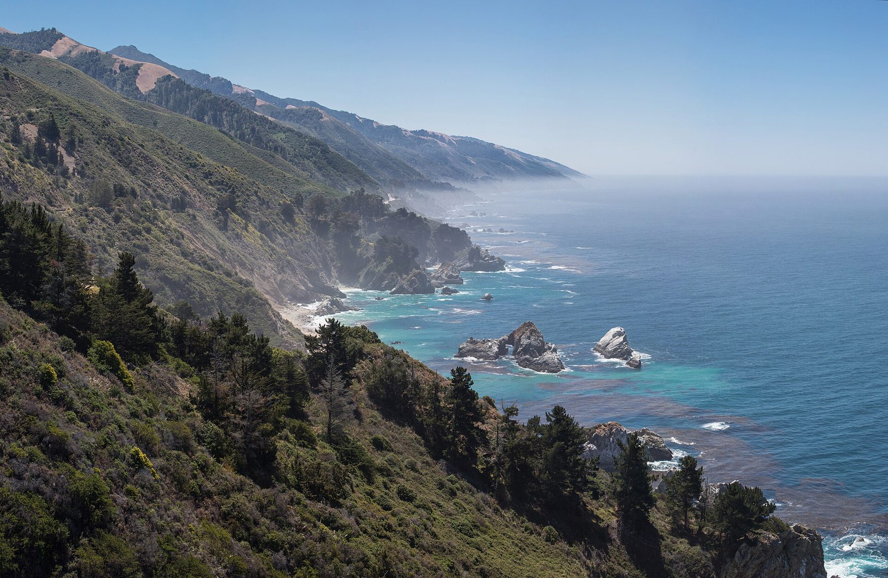 The Big Sur coast south of Carmel